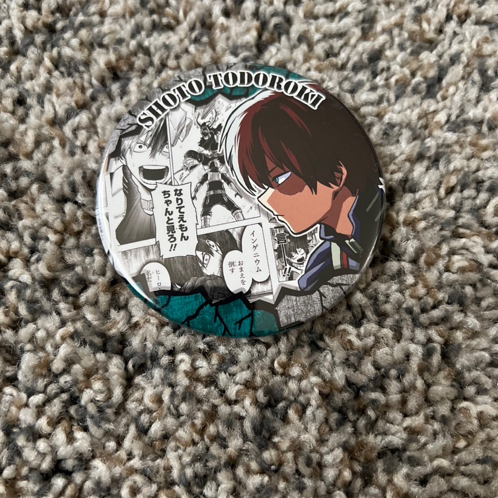 🔥🌟3/$15 My Hero Academia Todoroki Can Badge from Japan